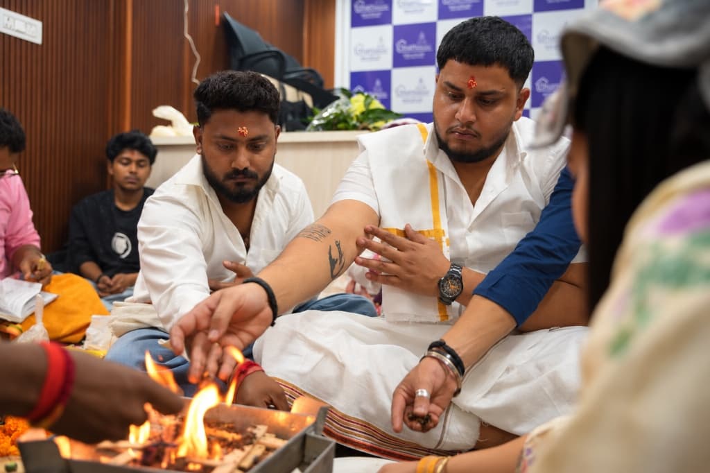 GharPadharo team cultural havan ceremony celebration